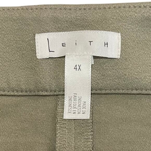 Leith High Waist Olive Green Shorts‎ Plus Size 4X - Picture 7 of 8